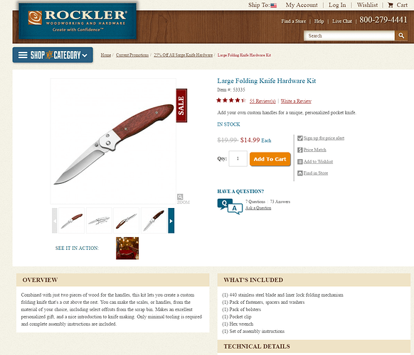 Draw Knife: Woodworking Tool - Rockler