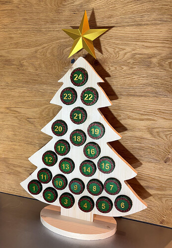 advent calendar tree 2025