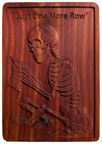 Just One More Row Finished one coat tung oil