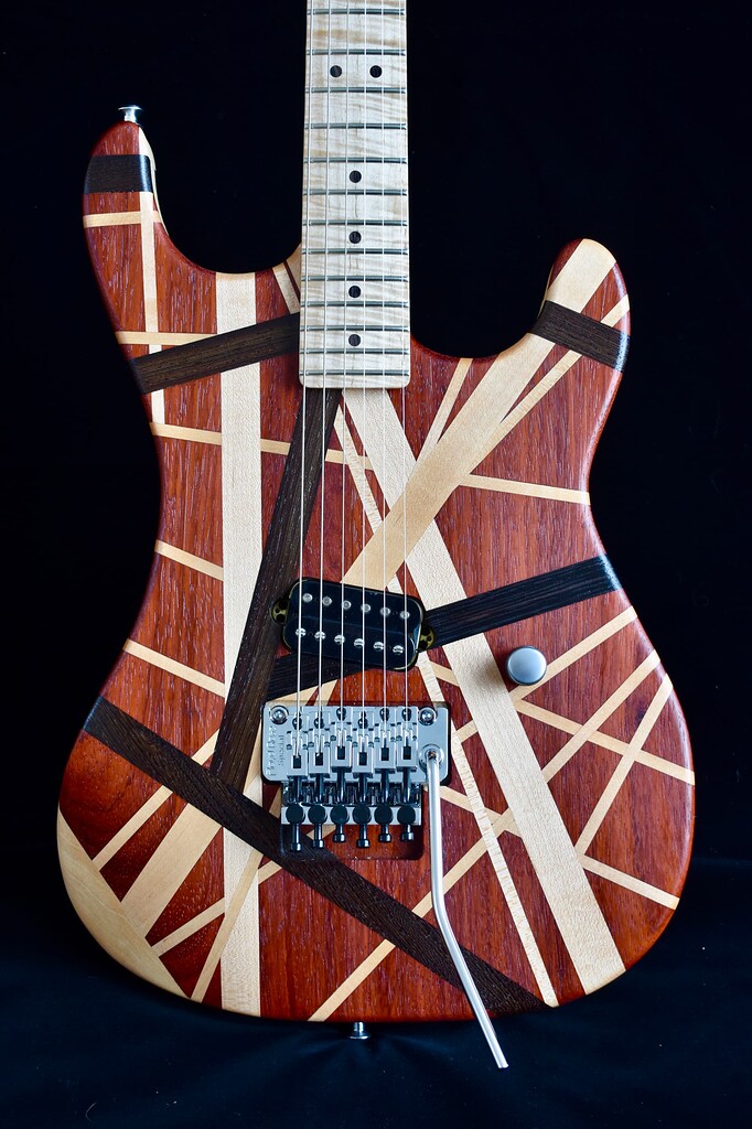 My homage to the iconic Eddie Van Halen striped aesthetic, a