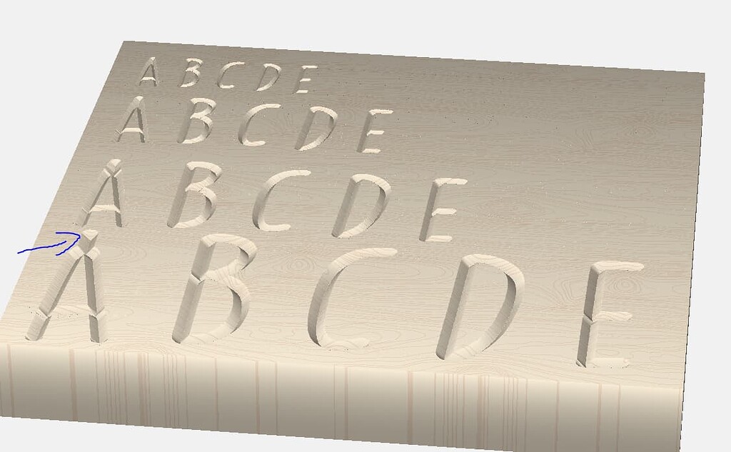 VCarve artifact in text Software Carbide 3D Community Site