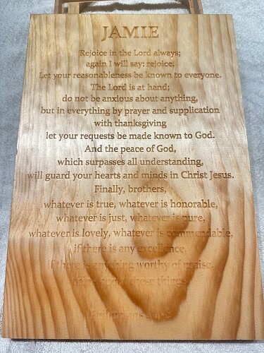 Philippians 4 4-8 Wall Hanging