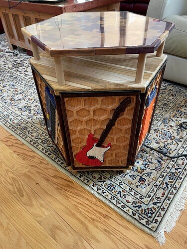 Red guitar