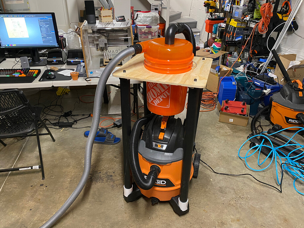 Dust Collection Cart for a Shop Vac and Dustopper