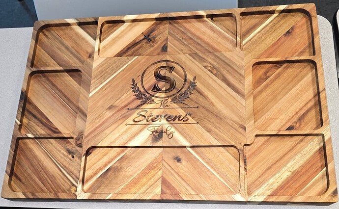 First finished xlarge charcuterie board