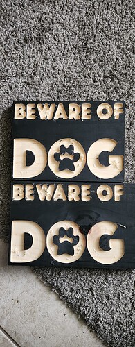 unlevel beware of dog