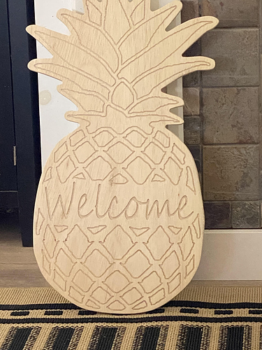 Large Pineapple-Welcome
