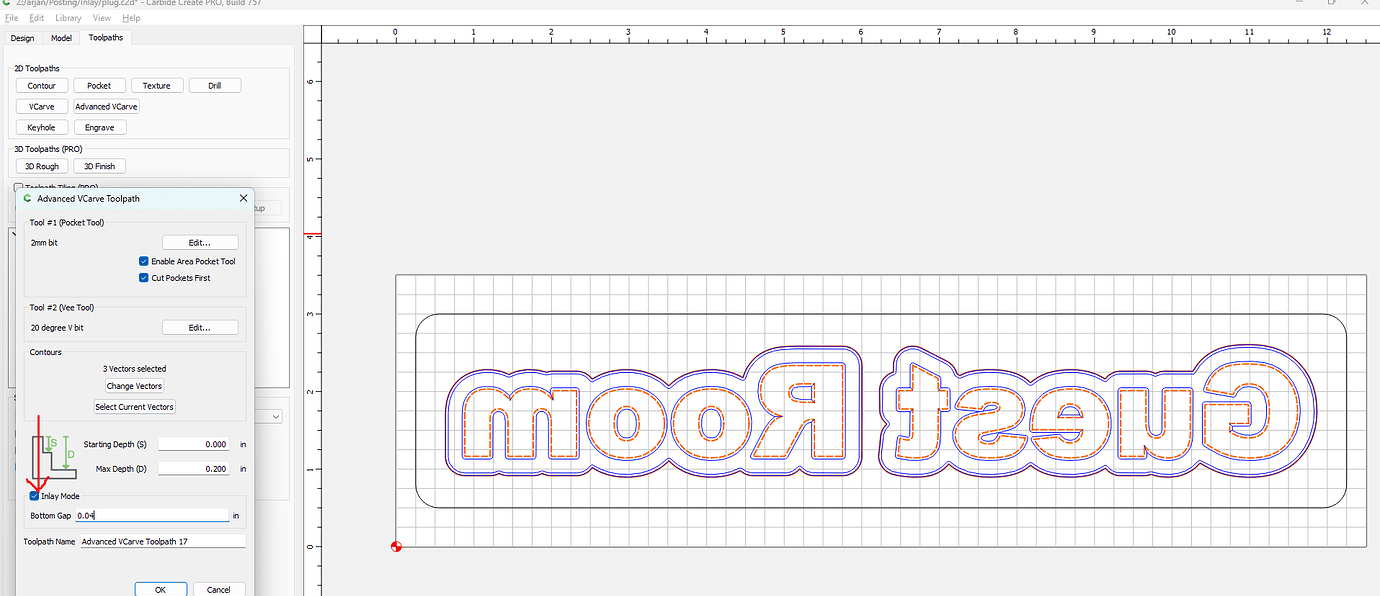 Creating inlays using the new Carbide Create feature - Tutorials ...