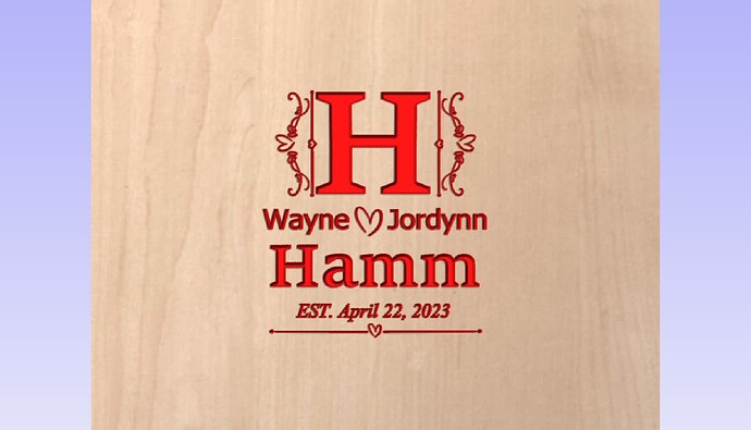 Hamm cutting board example