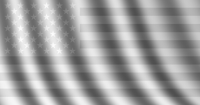 Flag 4 Grayscale with Stars and Stripes