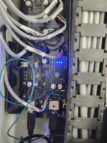 Comp board showing limit switches active (4)