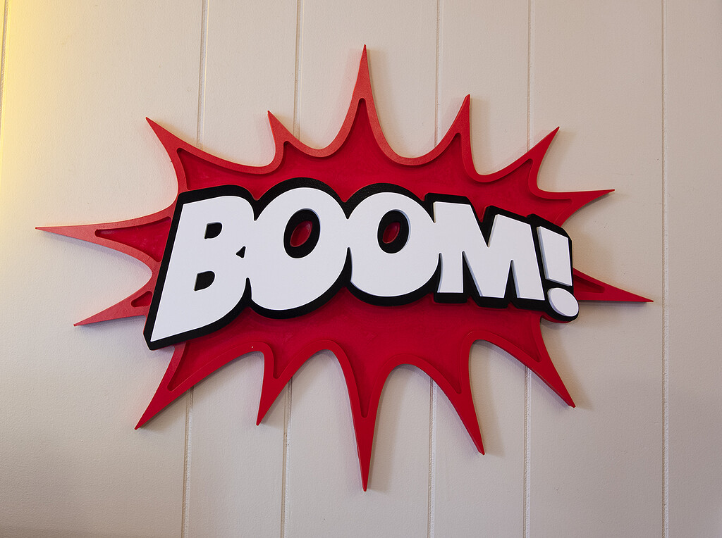 BOOM Signage, Fun! - Gallery - Carbide 3D Community Site