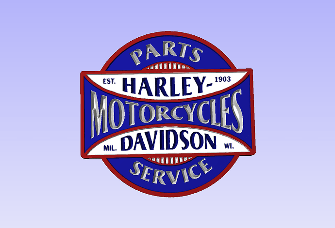 Vintage HD Service sign 1