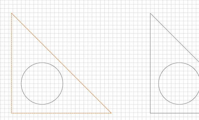 Tri plus hole not snap to grid