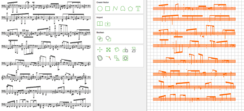 sheet music vector
