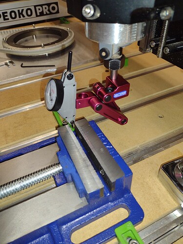 Test indicator in Shapeoko spindle