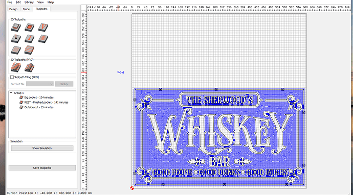 Sherwood toolpaths