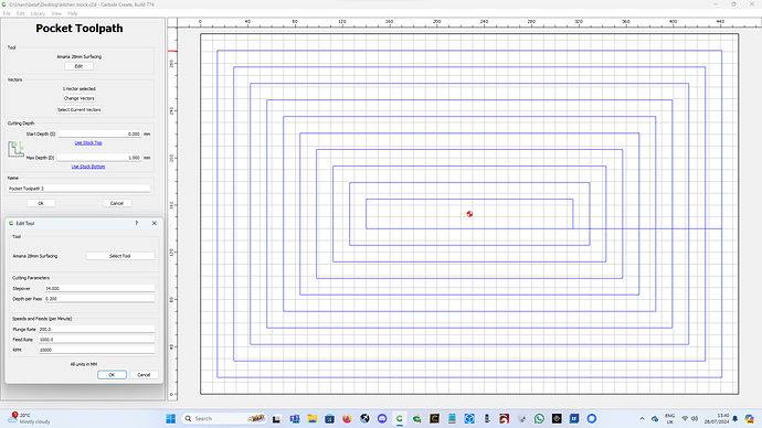 toolpath and tool selection