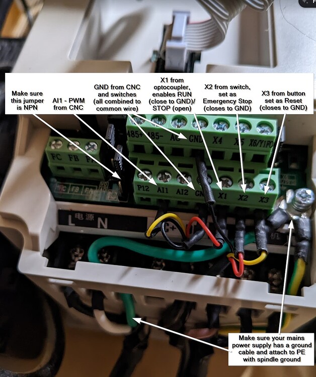 How to: H100 VFD & 1.5KW Air-Cooled Spindle Setup - Zhong Hua Jiang