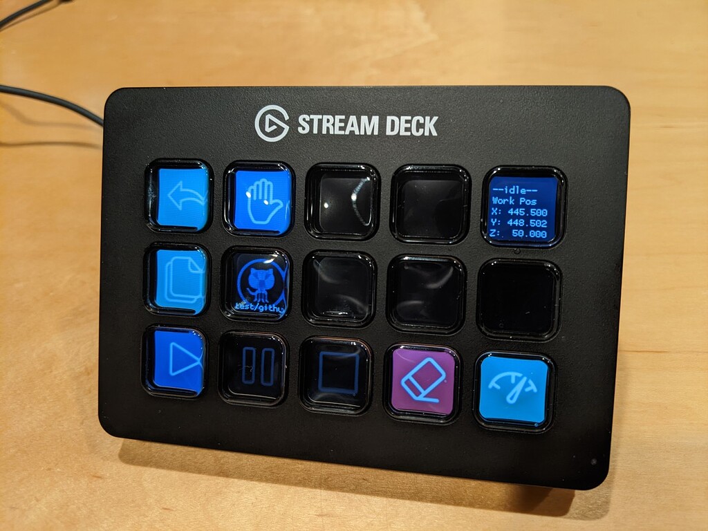 CNCjs Stream Deck pendant (and mobile web) - Unsupported - Carbide 3D ...