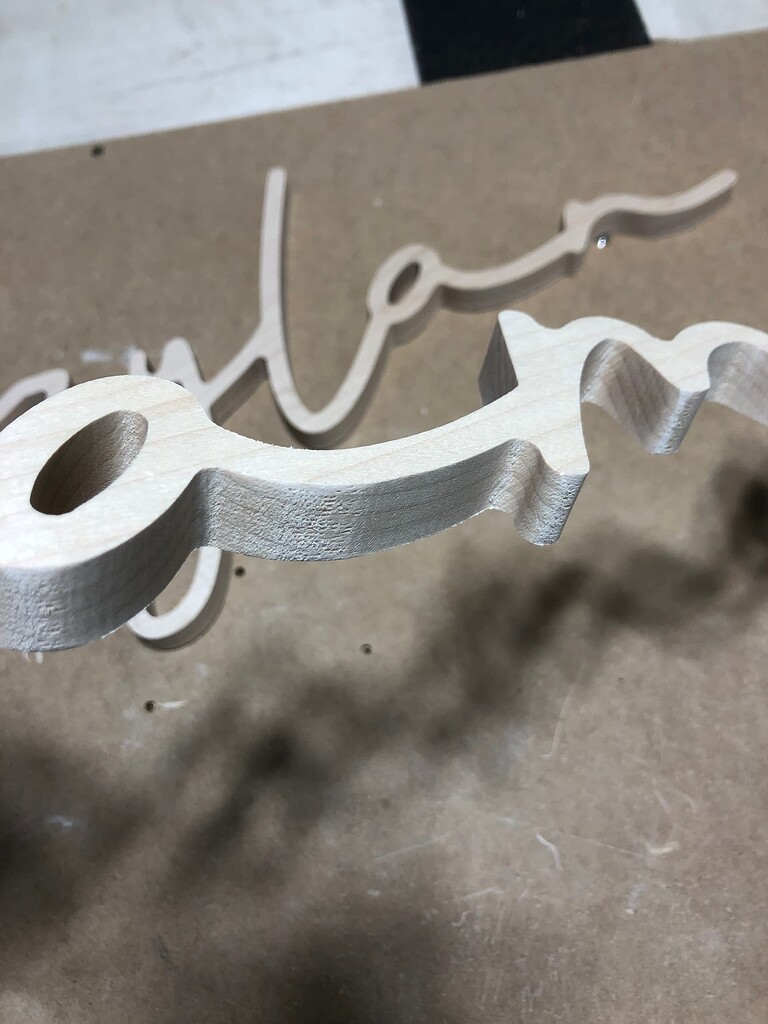 Rough patches on curved cuts - Carbide 3D Community Site