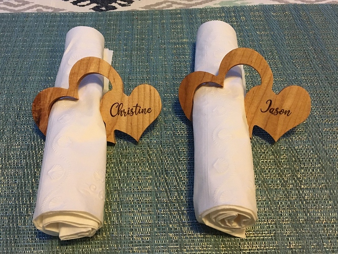 V-day Napkin Rings