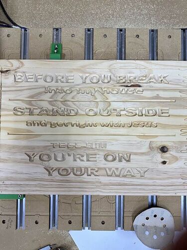 cnc sign test