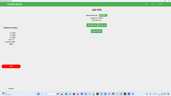 file loaded into CM