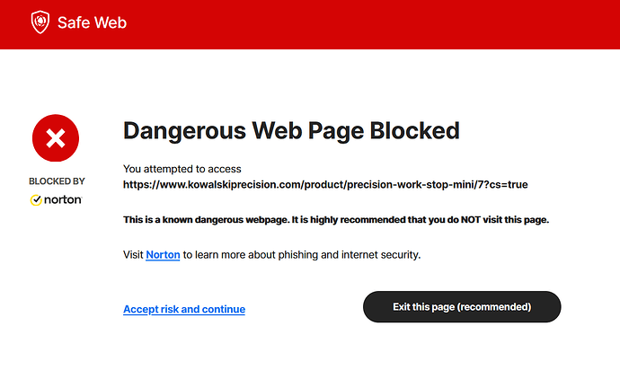 nortton_dangerous_site