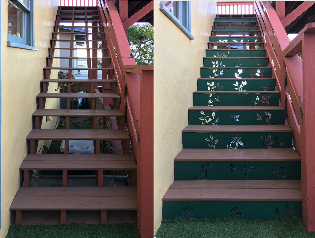 Outdoor Stair risers made on XXL Gallery Carbide 3D Community Site