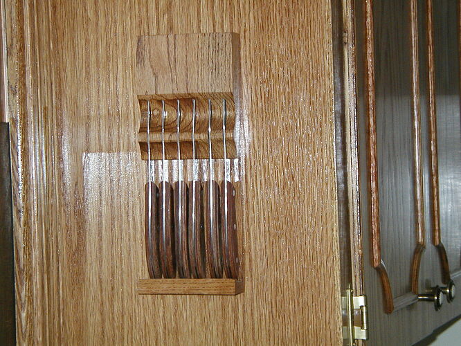 Steak Knife Holder - Finished