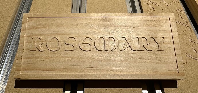 Pine Nameplate Rosemary