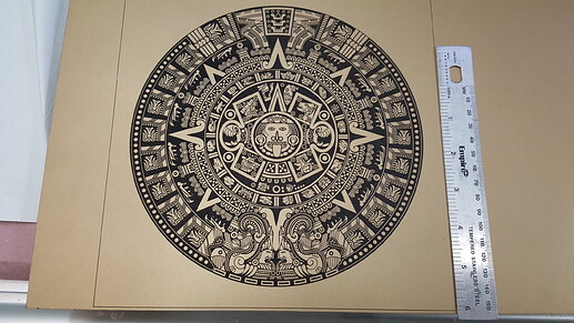 Laser Aztec Calendar