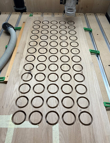 CNC Holes for Clocks