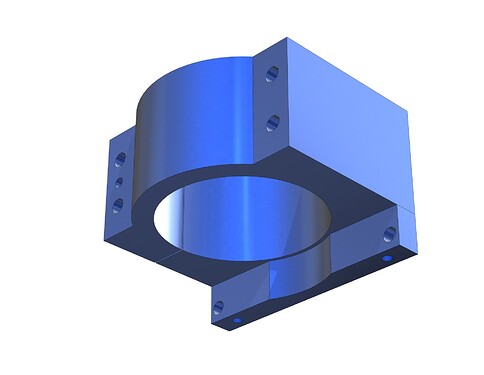 80mm Mount w Tram Bar
