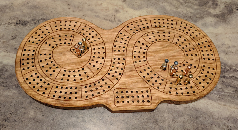 Cribbage Board And Some Inkscape Details Gallery Carbide 3d