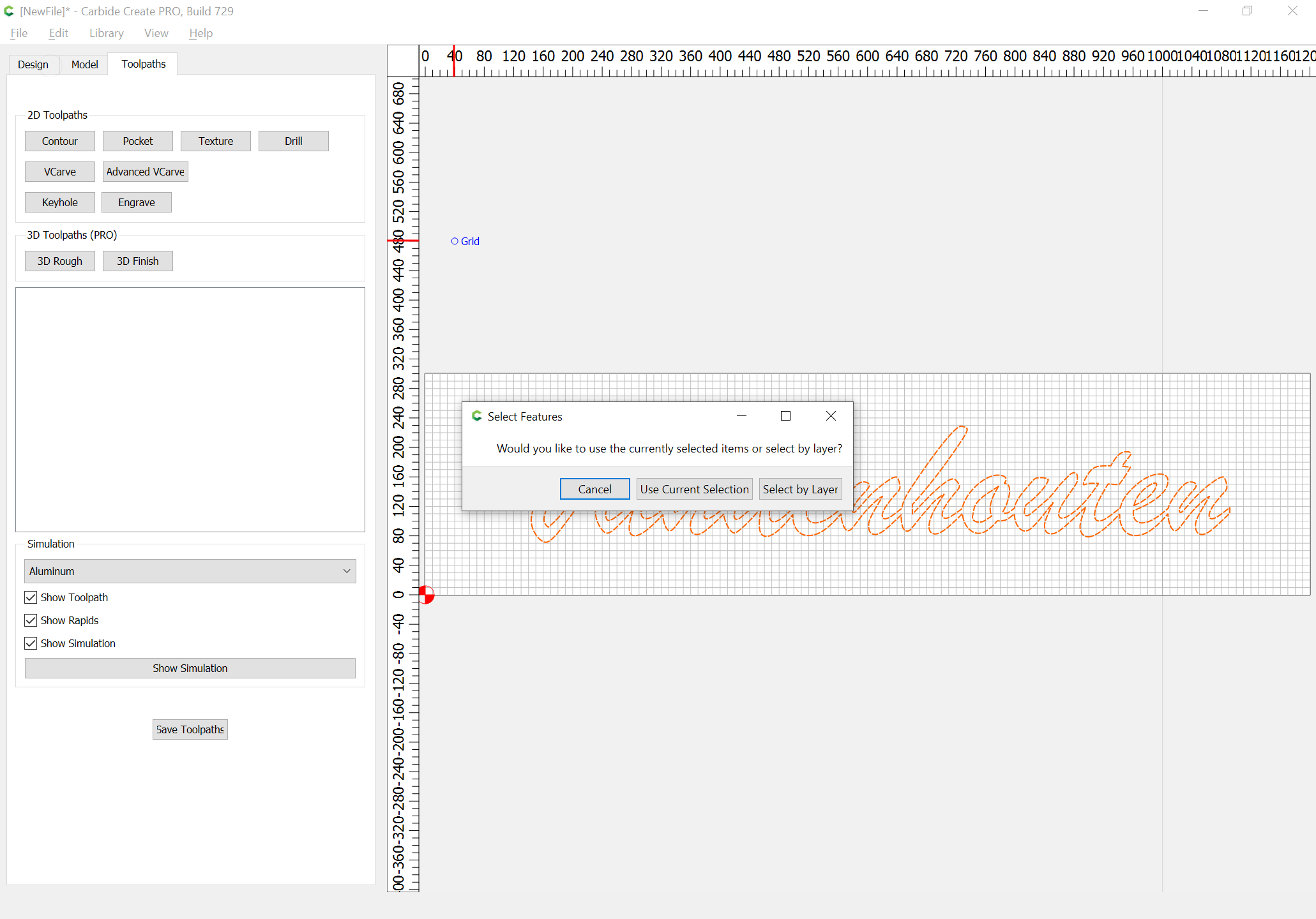Name sign made in script print - Carbide Create - Carbide 3D Community Site