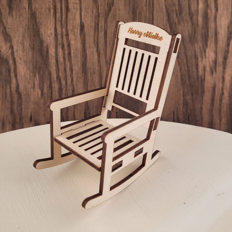 Mini wooden hot sale rocking chair