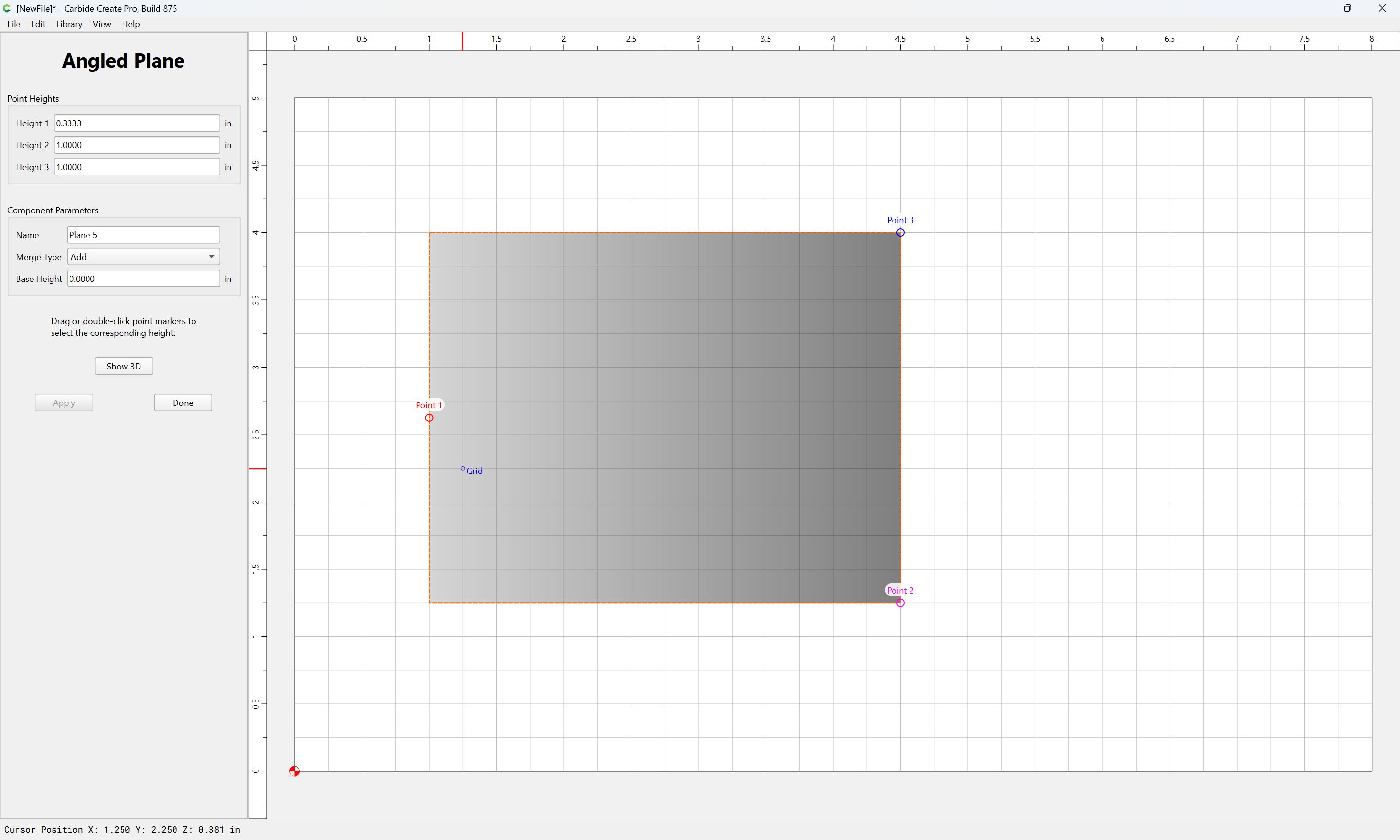 Angled Plane - how to use it - Carbide Create - Carbide 3D Community Site