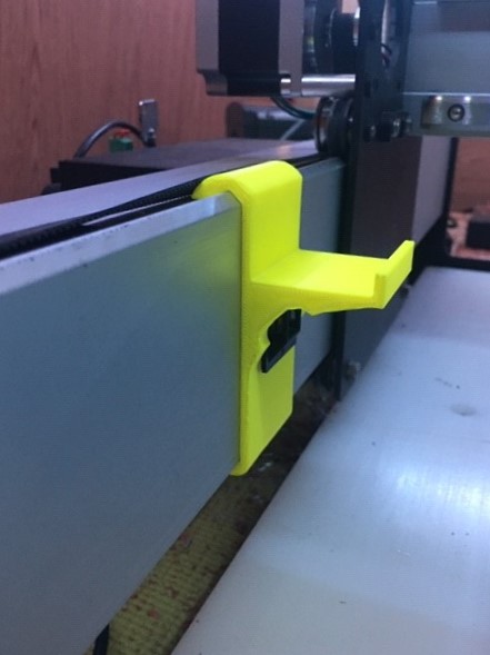 V-Rail Drag Chain Mounted on Y-axis Extrusion