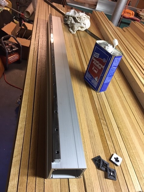 X-Axis Extrusion-Rail Mock Up
