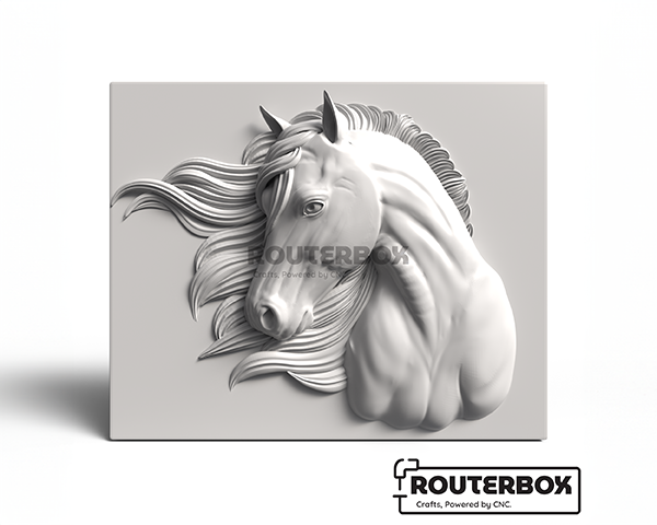 Horse with Beautiful Eyes-solid-Routerbox@Etsy