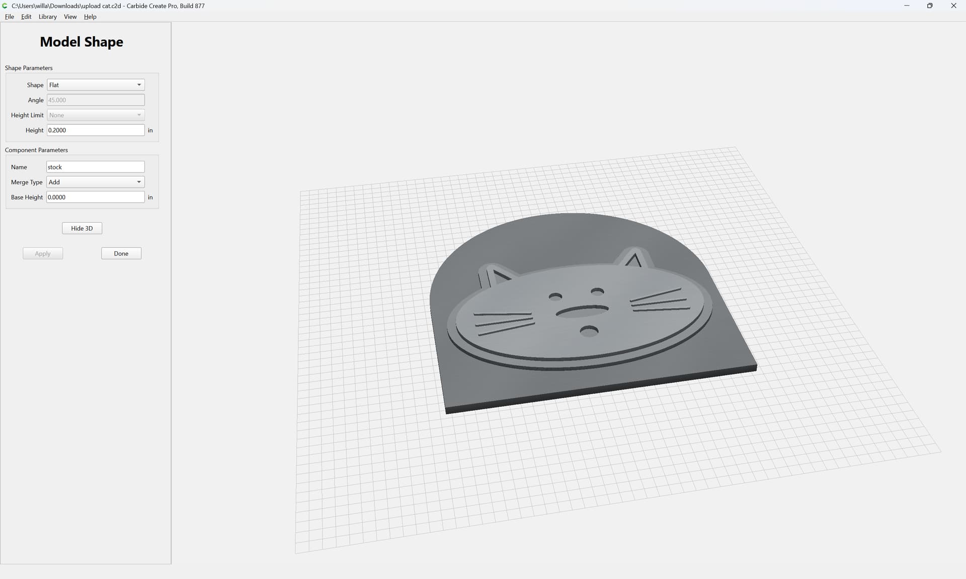 Trouble with modeling - Software - Carbide 3D Community Site
