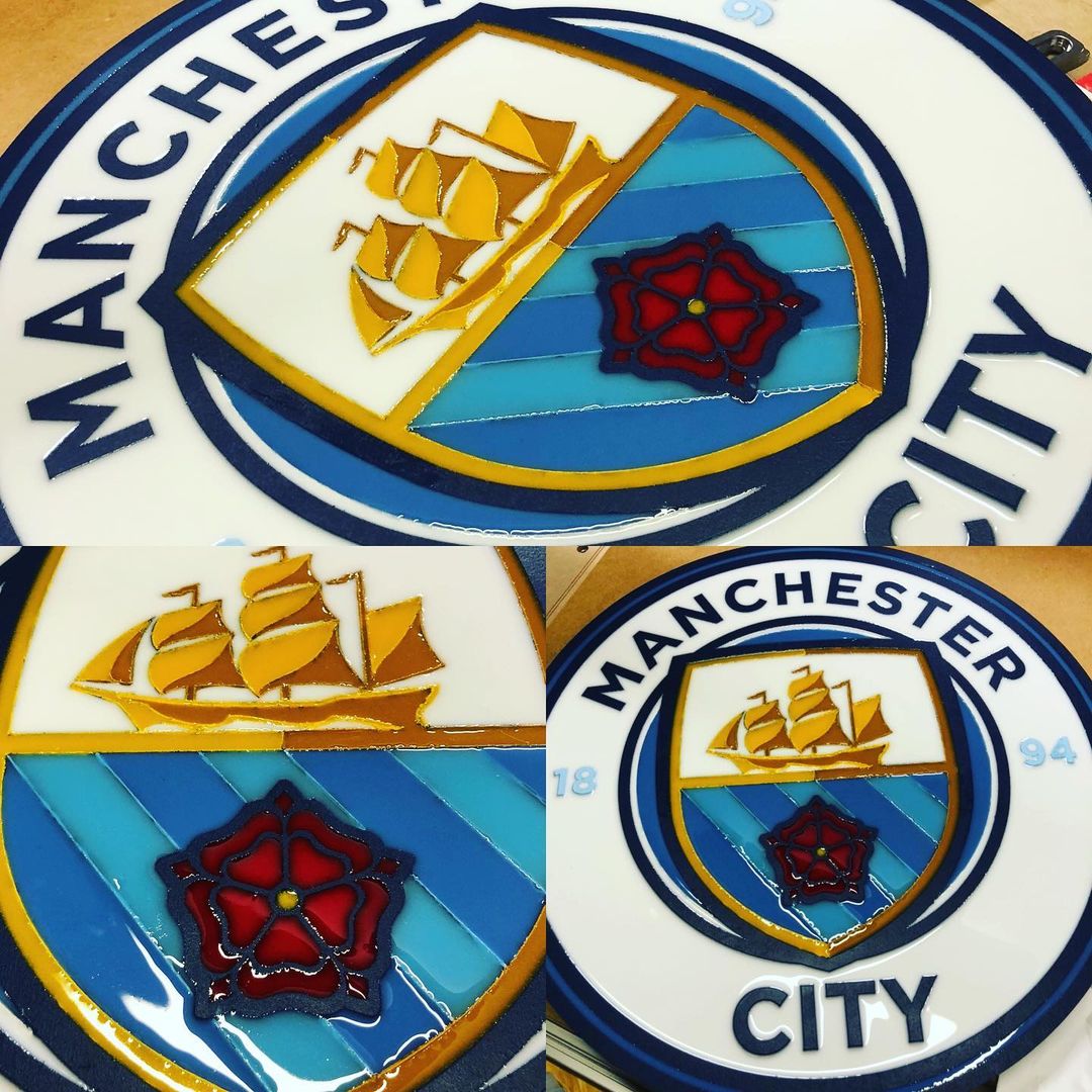 Soccer crests from MDF/Epoxy - Gallery - Carbide 3D Community Site