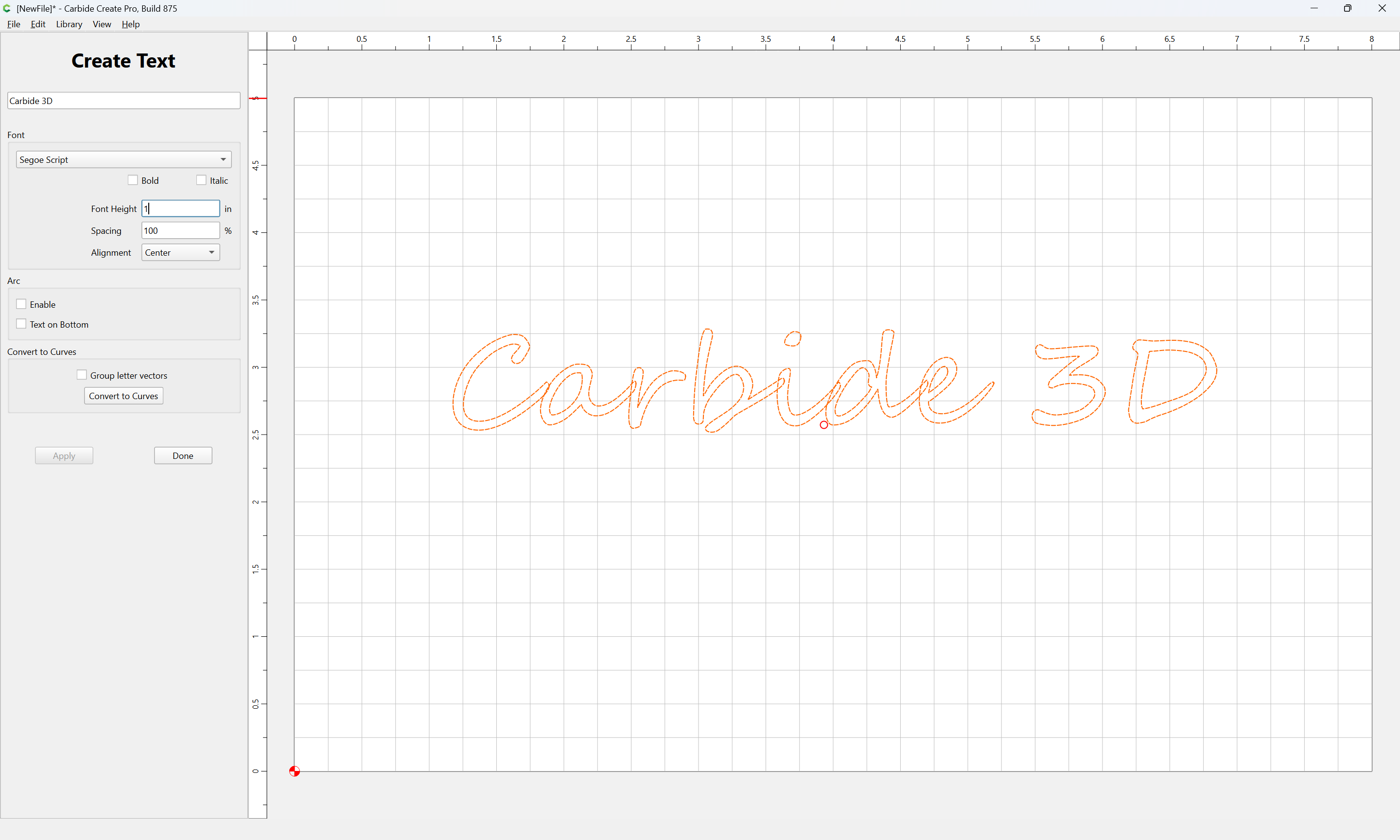 Cursive font with fewer nodes - Carbide Create - Carbide 3D Community Site