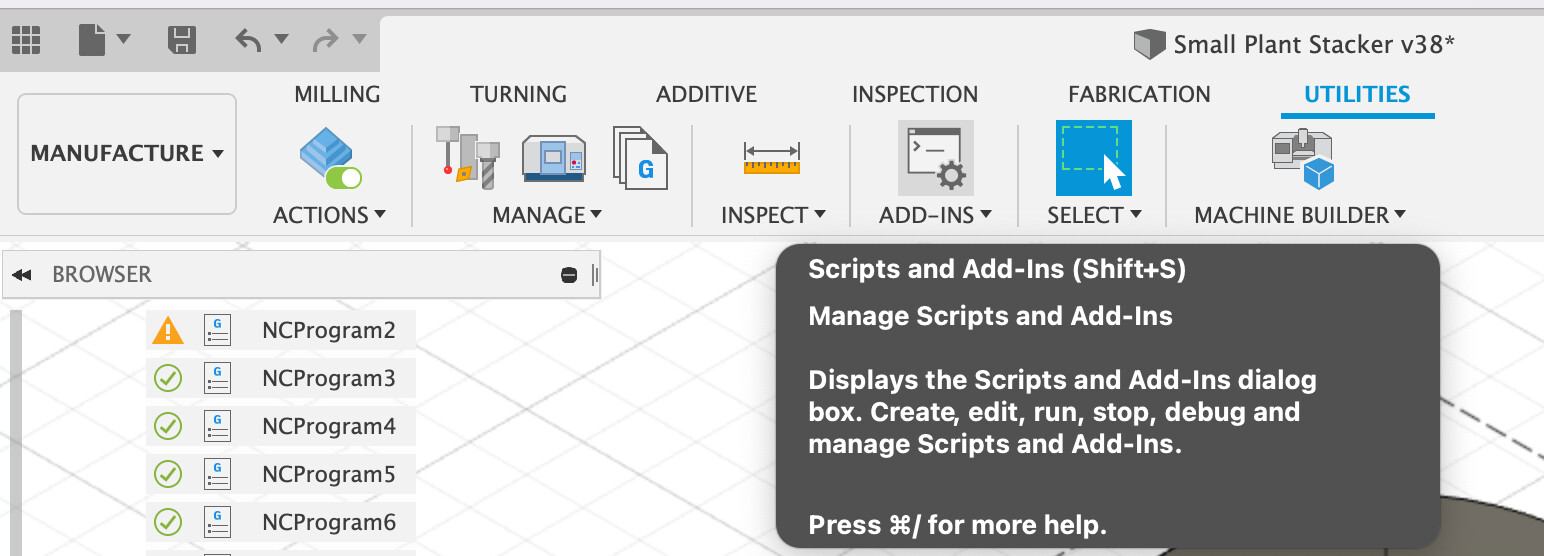 Fusion 360, post process NC file not working anymore:( - Shapeoko