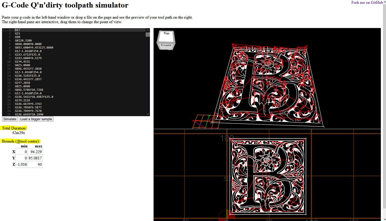 G-Code simulation software - Unsupported - Carbide 3D Community Site