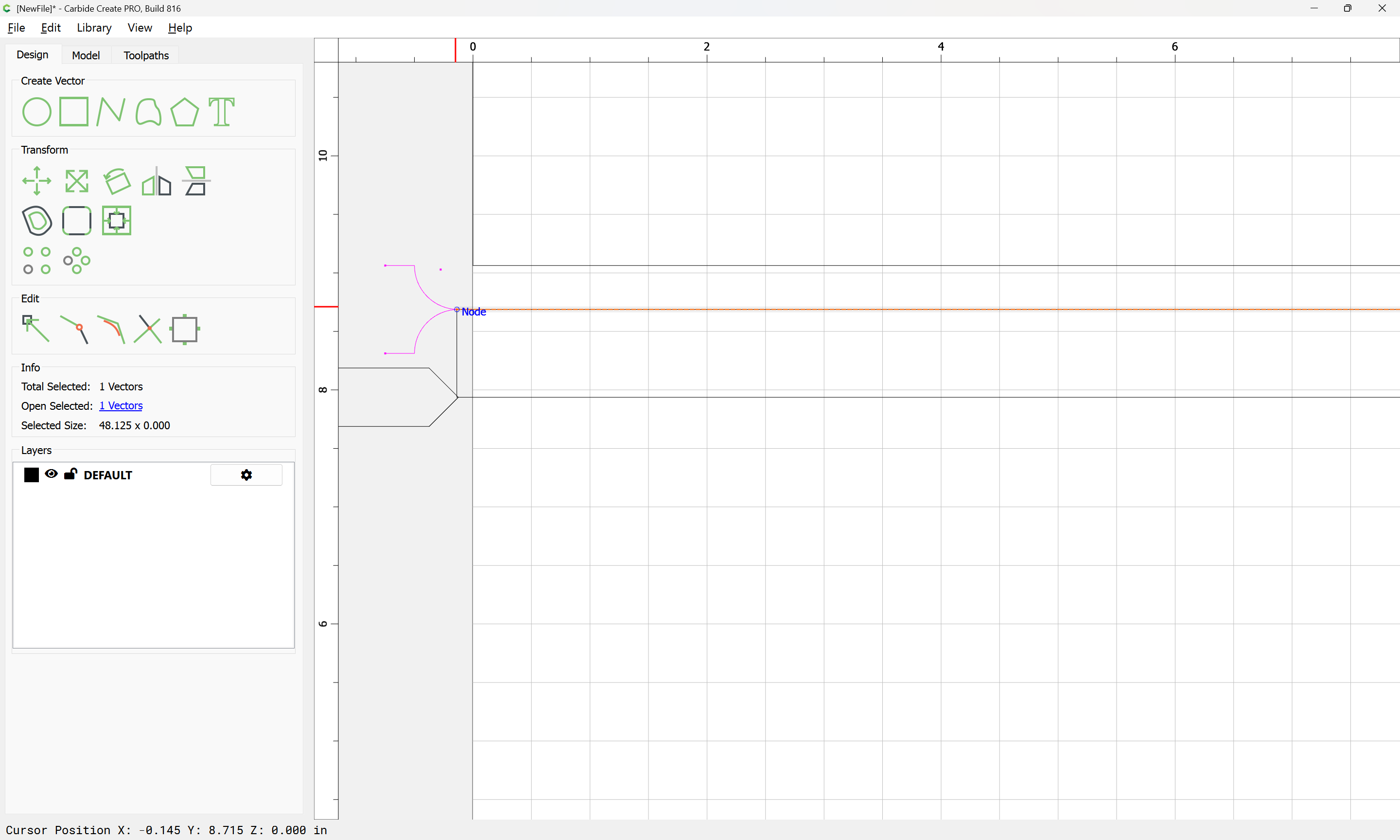 Drawing up a design in profile - Tutorials - Carbide 3D Community Site