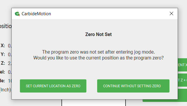 Zero Not Set